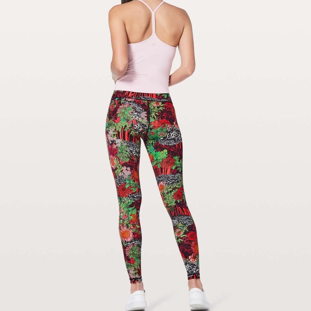 EUC Lululemon Wunder Under Hi-Rise Tight 28" - Zen Garden Multi